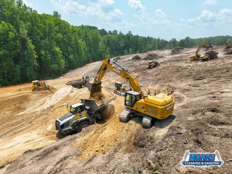 Marks Clearing & Grading moves about 700,000 cubic yards of earth at Merritt Reserve in Rolesville